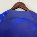 camiseta psg azul cuello anterior