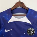camiseta psg azul cuello redondo