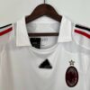 camiseta retro ac milán cuello camisa