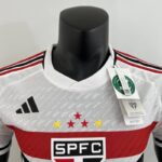 camiseta São Paulo 2024 blanca cuello redondo