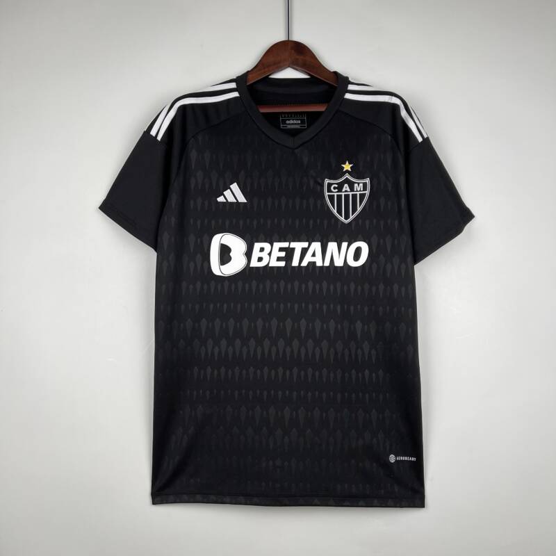 camiseta atlético mineiro 2024 negro frontal camiseta atlético mineiro 2024 negro
