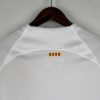 camiseta fc barcelona 2024 blanca cuello anterior