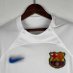 camiseta fc barcelona 2024 blanca cuello redondo