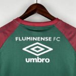 camiseta fluminense 2024 entrenamiento cuello anterior