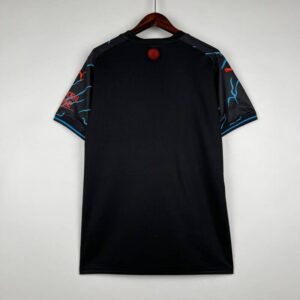 camiseta manchester city 2024 negro dorsal