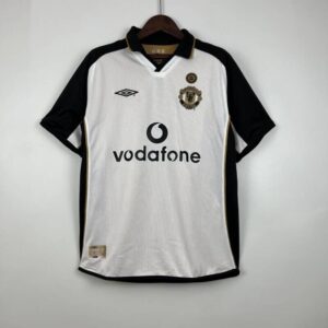 camiseta manchester united 2001 blanca