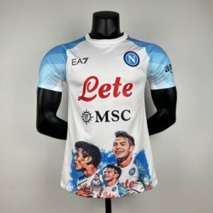 camiseta napoli 2024 blanca
