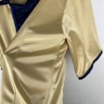 camiseta retro fc barcelona dorado 2002 lateral