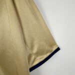 camiseta retro fc barcelona dorado 2002 manga