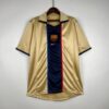 camiseta retro fc barcelona dorado 2002