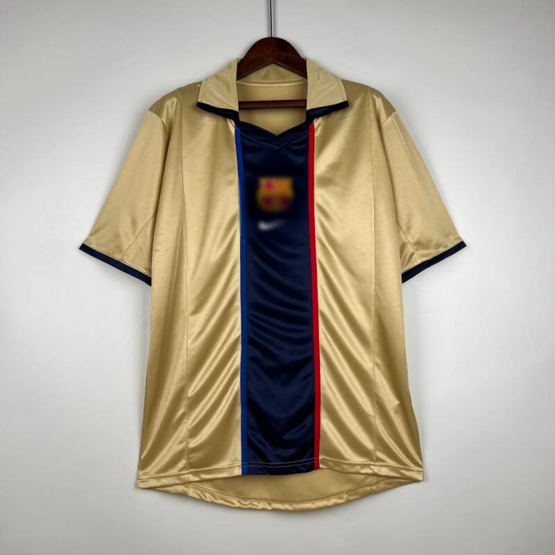 camiseta retro fc barcelona dorado 2002 camiseta retro fc barcelona dorado 2002