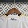 camiseta real madrid niño 2024 cuello anterior