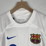 camiseta fc barcelona niño 2024 blanca cuello redondo