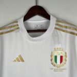 camiseta italia 2023 blanca cuello redondo