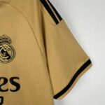 camiseta real madrid 2024 dorado manga