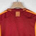 camiseta roma niño 2024 cuello anterior