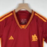 camiseta roma niño 2024 cuello en v