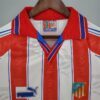 camiseta atletico de madrid 1997 cuello camisa