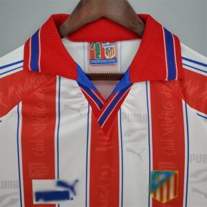camiseta atletico de madrid 1997 cuello camisa