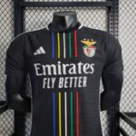 camiseta benfica negra 2024 pecho frontal