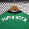 camiseta sporting de lisboa 2024 cuello anterior