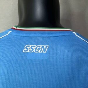 napoli camiseta 2024 cuello anterior