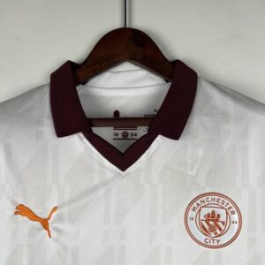 segunda equipacion manchester city 2024 cuello v camisa
