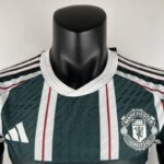 segunda equipacion manchester united 2024 cuello redondo