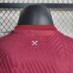 west ham camiseta 2024 cuello anterior