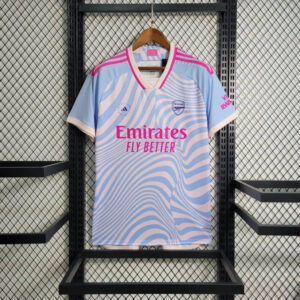 camiseta arsenal stella azul rosa