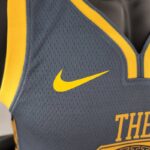 camiseta golden state warriors gris logo nike