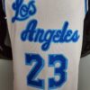 camiseta lakers blanco retro night parte delantera diseño 1