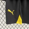 pantalon corto dortmund negra logo puma
