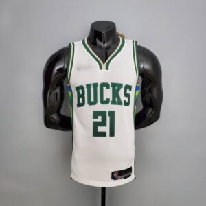 camiseta blanca Bucks