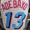 camiseta blanca miami heat dorsal pequeño