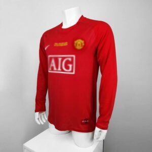 camiseta manchester united 2008 ronaldo lateral