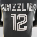 camiseta negra Memphis grizzlies espaldar diseño 1