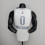 camiseta oklahoma city blanca dorsal westbrook 0