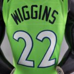 camiseta timberwolves verde diseño 1 wiggins 22