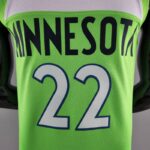 camiseta timberwolves verde diseño 2