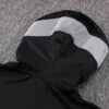 chandal broklyn nets negra chaqueta con capucha y linea gris