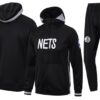 chandal broklyn nets negra pantalon y chqueta