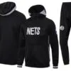 chandal broklyn nets negra pantalon y chqueta