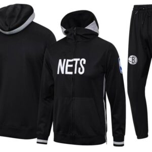 chandal broklyn nets negra pantalon y chqueta