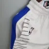 pantalon corto blanco clippers lineas negras diseño lateral franjas azules , nike