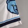 pantalon corto blanco memphis diseño azul y logo memphis