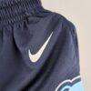 pantalon corto memphis azul marino cintura y logo nike