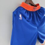 pantalon corto new york knicks azul diseño lateral logo nba