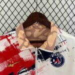 chaqueta reversible PSG diseño de cuello frontal