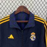 chaqueta reversible real madrid cuello frontal